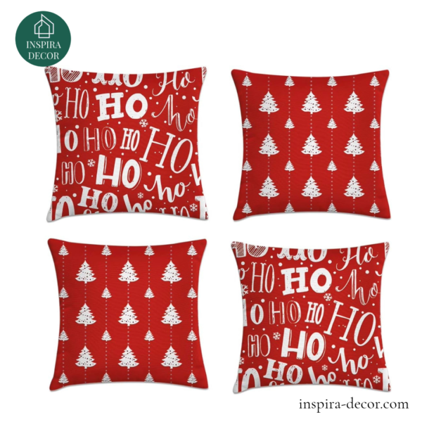 Kit com 4 Capas de Almofadas Natalinas - Kombigode